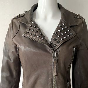 Mackage Studded lambskin Leather Moro Jacket
